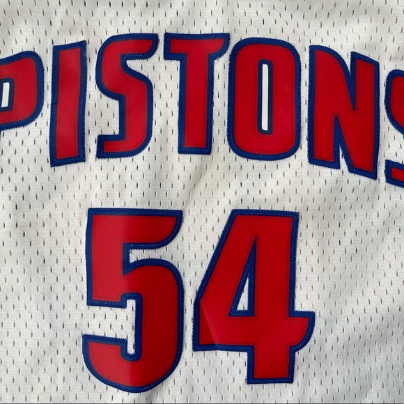 Used vintage adidas Detroit Pistons Jason Maxiell jersey mens size large - Picture 4 of 7